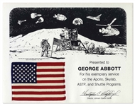 U.S. Flag Flown to the Moon on the Apollo 17 Mission
